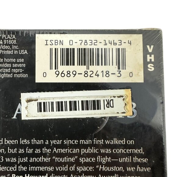 Apollo 13 VHS Movie 1995 Ron Howard Tom Hanks Kevin Bacon Space Drama PG - Picture 3 of 9